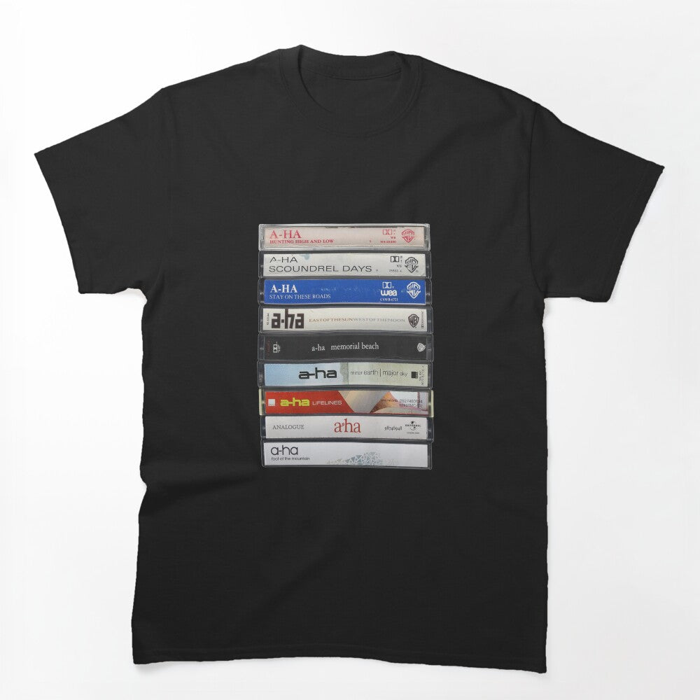 A-Ha - Collected Albums Vintage Cassette Print Shirt