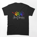 Jimi Hendrix Live In Maui Rainbow Design Shirt