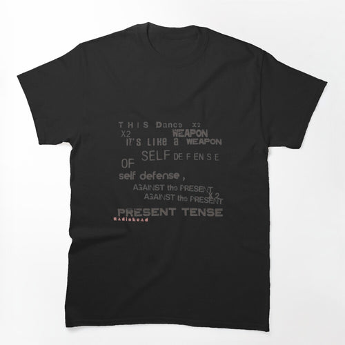 Radiohead Present Tense Lyric Illustration Grunge Vintage Print Style Shirt