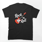 Rock 'n' Roll Lover Electric Guitar Logo Shirt