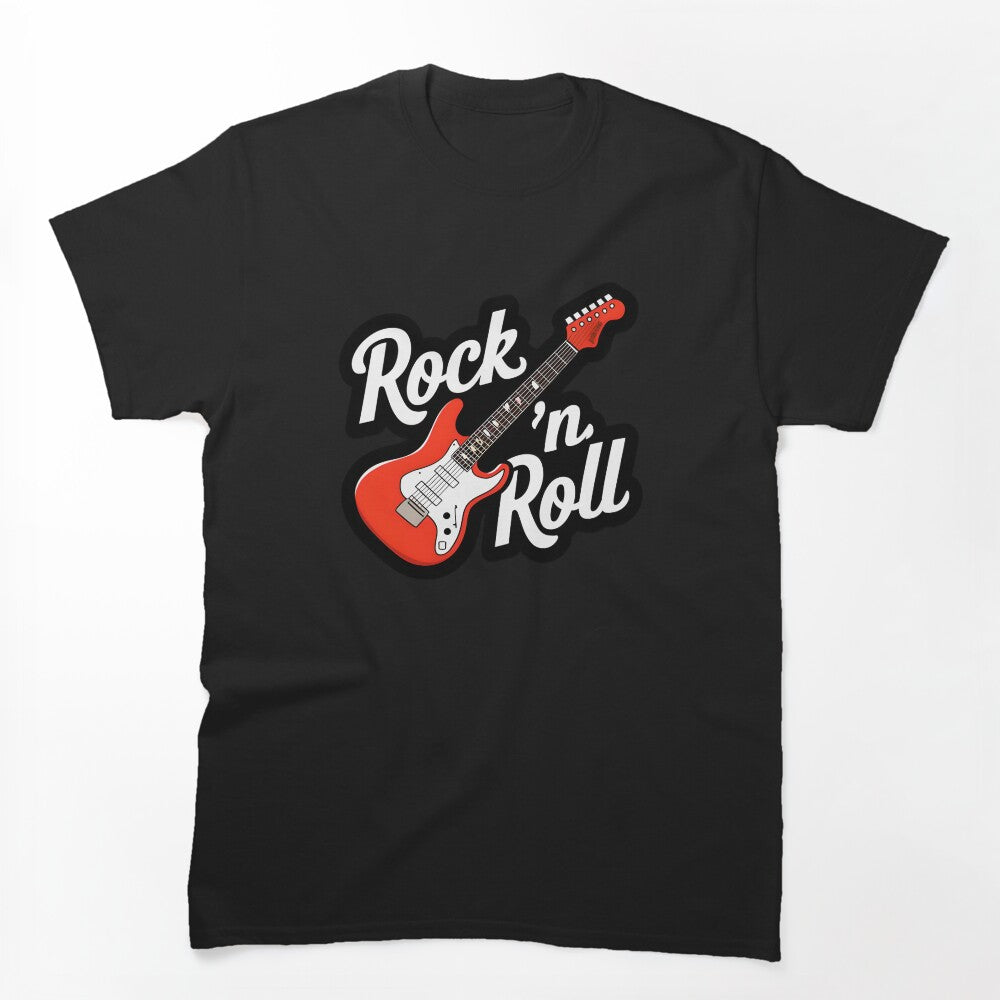 Rock 'n' Roll Lover Electric Guitar Logo Shirt