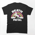 Cute Unicorn Death Metal Rainbow Funny Shirt
