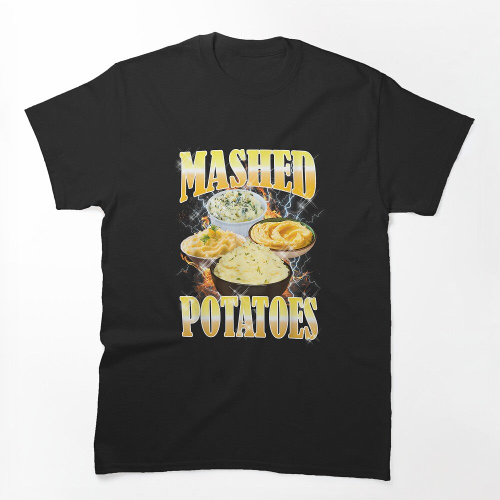 Thanksgiving Mashed Potatoes Bootleg 90's Rap Rock Vintage Shirt