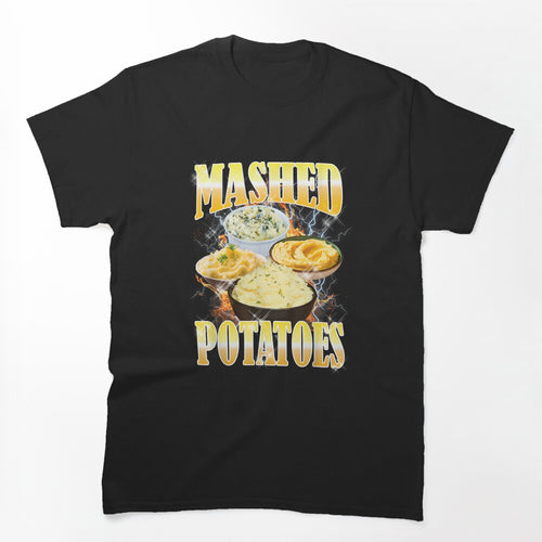 Thanksgiving Mashed Potatoes Bootleg 90's Rap Rock Vintage Shirt