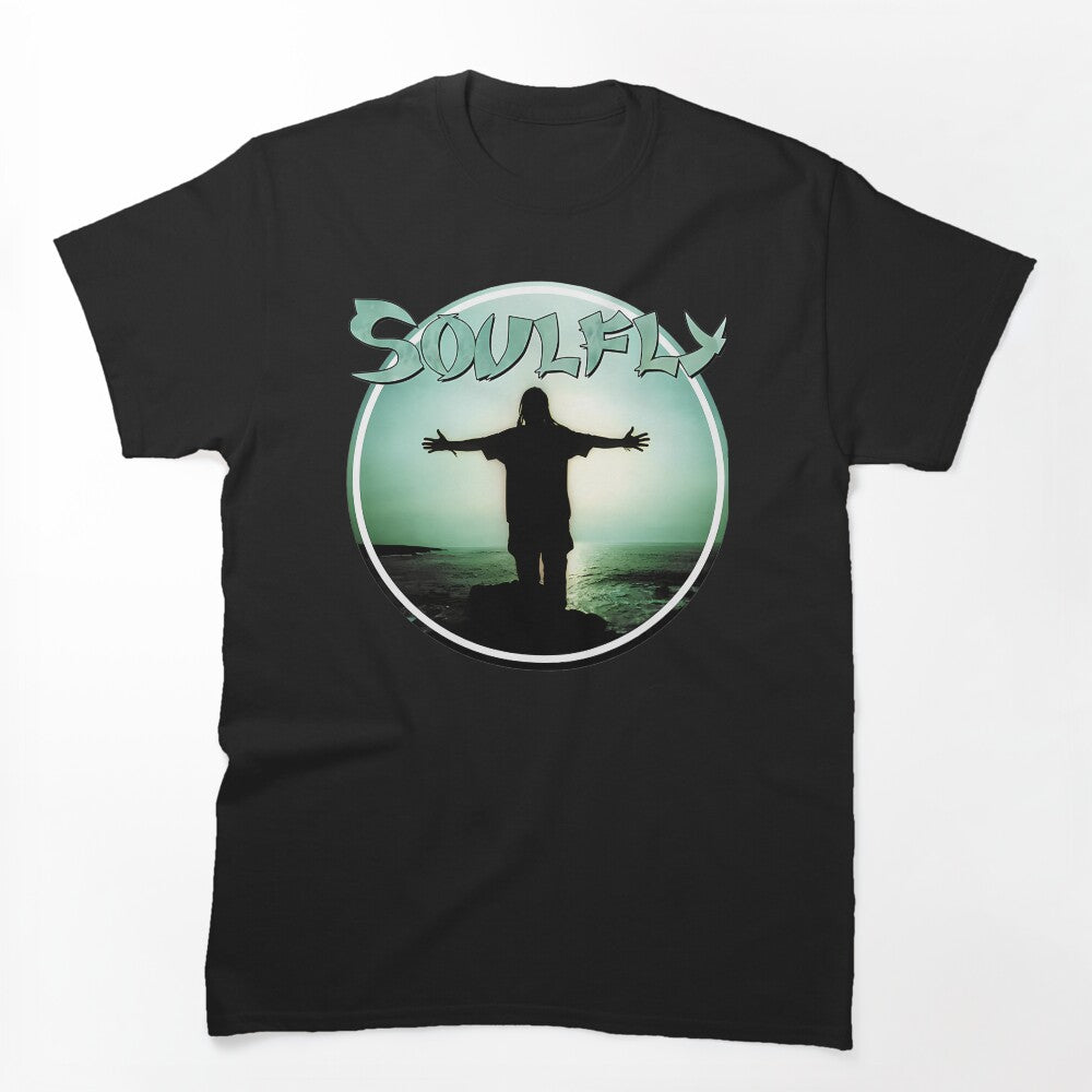 Silhouette Standing By Sea Sunburst Shirt
