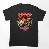 UFO Band Strangers In The Night 1978 Tour Graphic Shirt