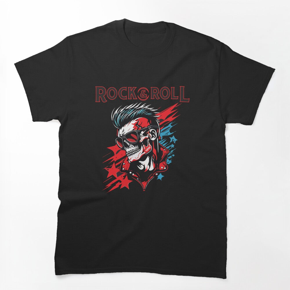 Rock And Roll Will Never Die - Mowhawk Rockstar Shirt