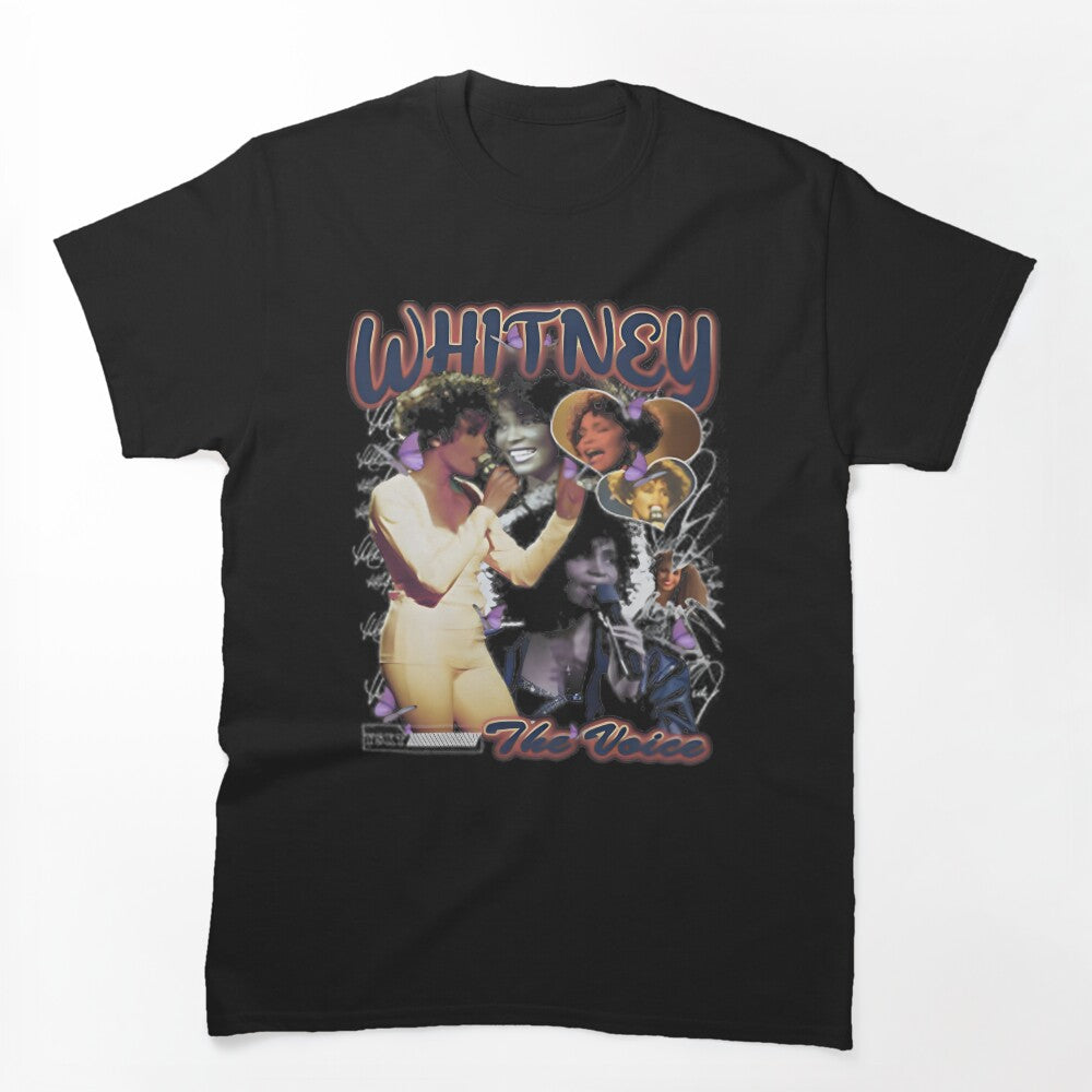 Whitney Houston Iconic Voice Retro Music Star Art Best Buy Shirt