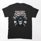 Skeleton Skull Battle Axe Mace Crossbones Shirt