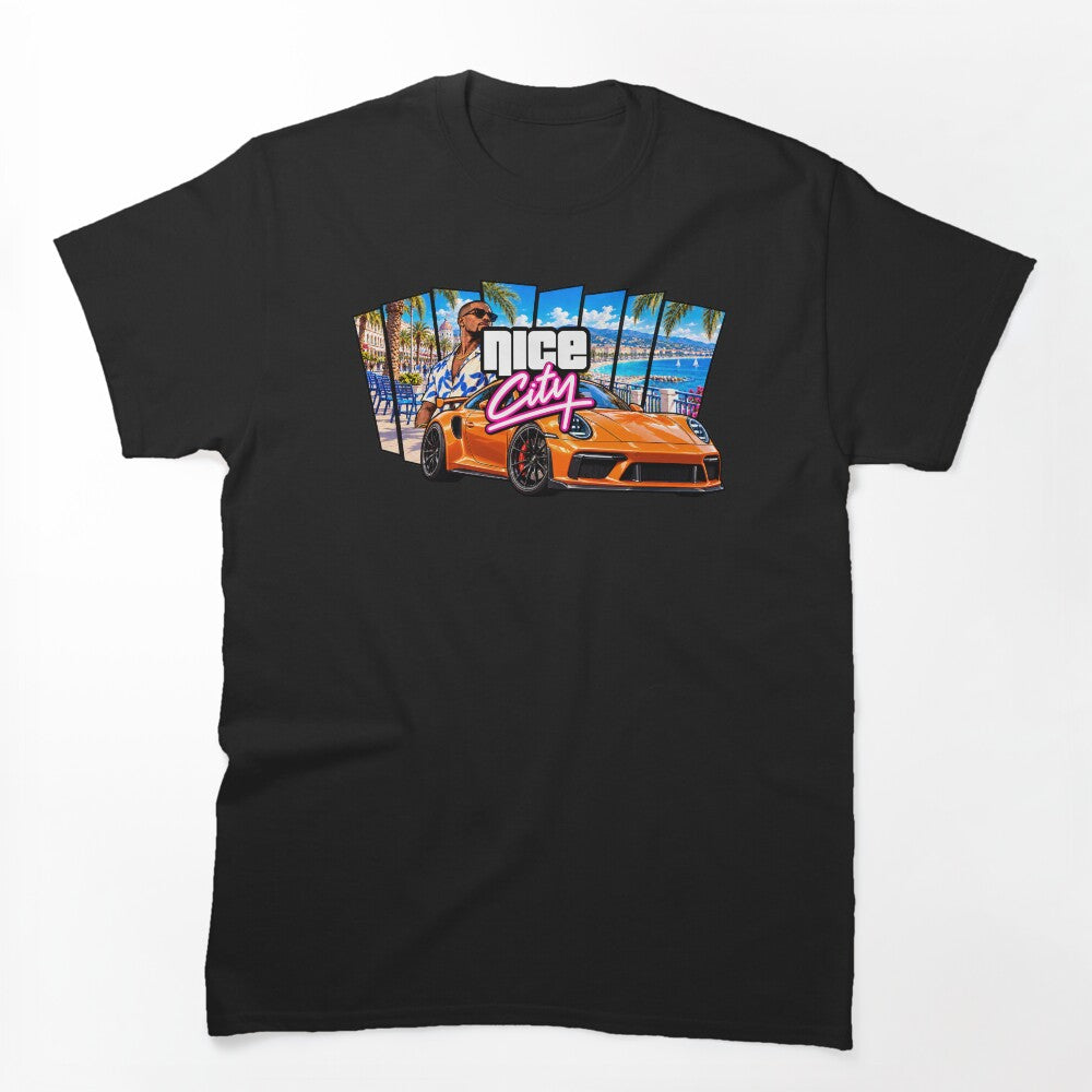 GTA6 Nice City X Negresco X Porsche Orange Shirt