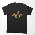 Solenne Gold Wave And Musical Notes Shirt