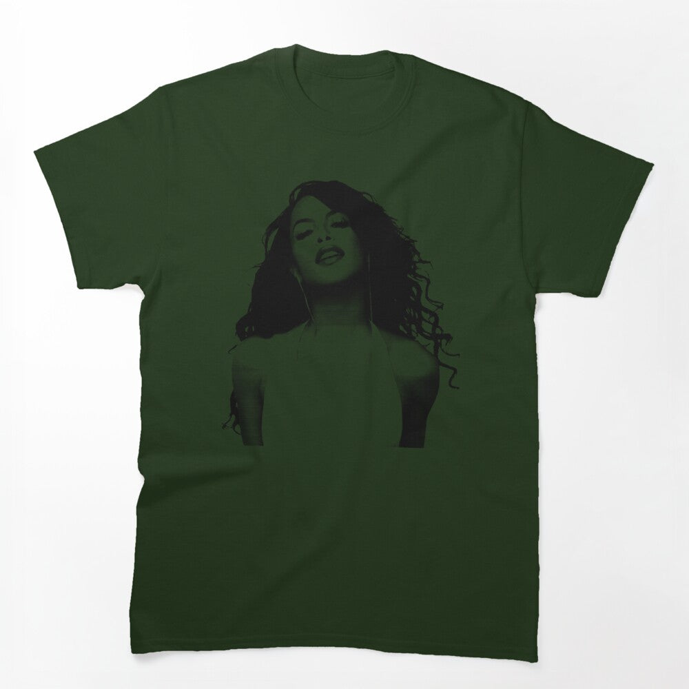 Aaliyah Portrait Illustration Tribute Shirt