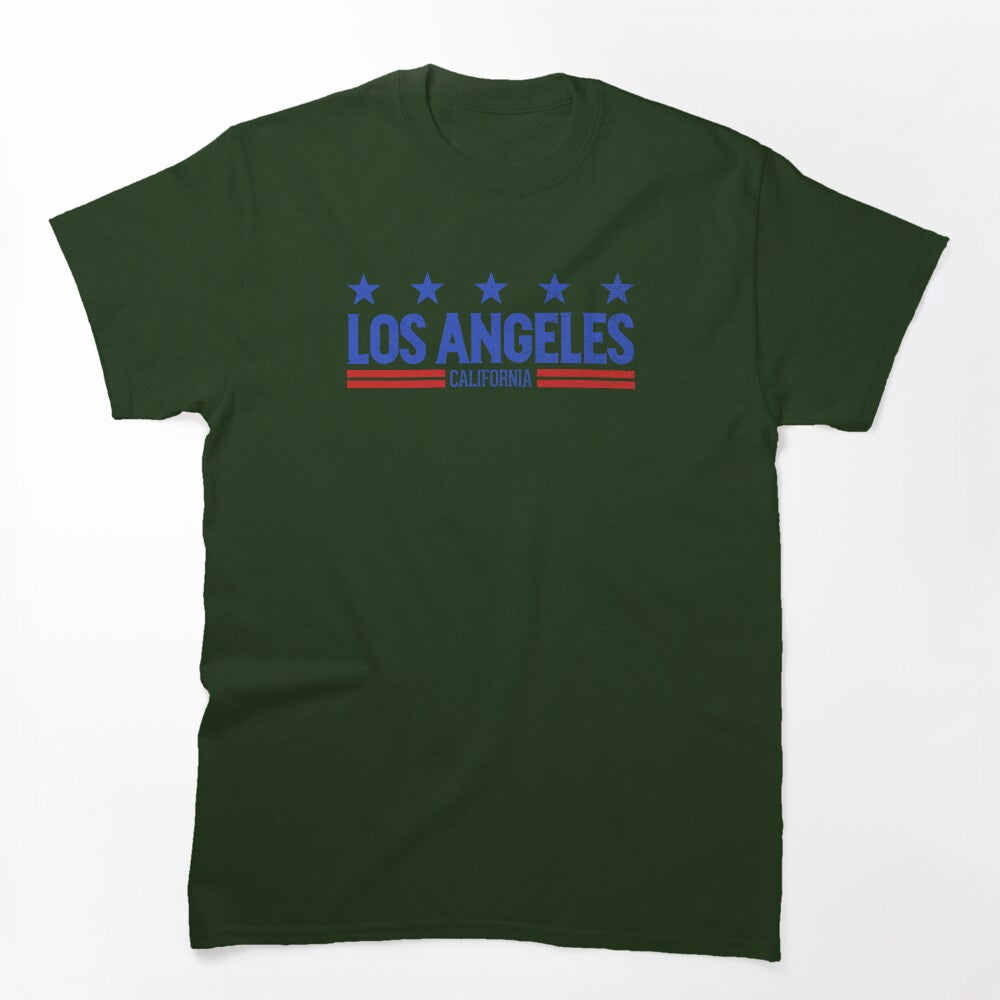 Retro Los Angeles CA Blue Shirt