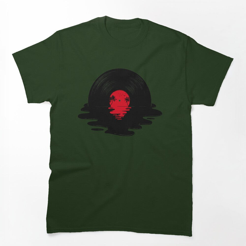 Melting Vinyl Record Shirt