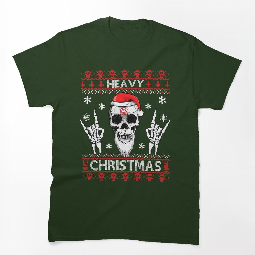 HEAVY CHRISTMAS - Ugly Xmas Sweater - HEAVY DEATH BLACK METAL Rocker Shirt