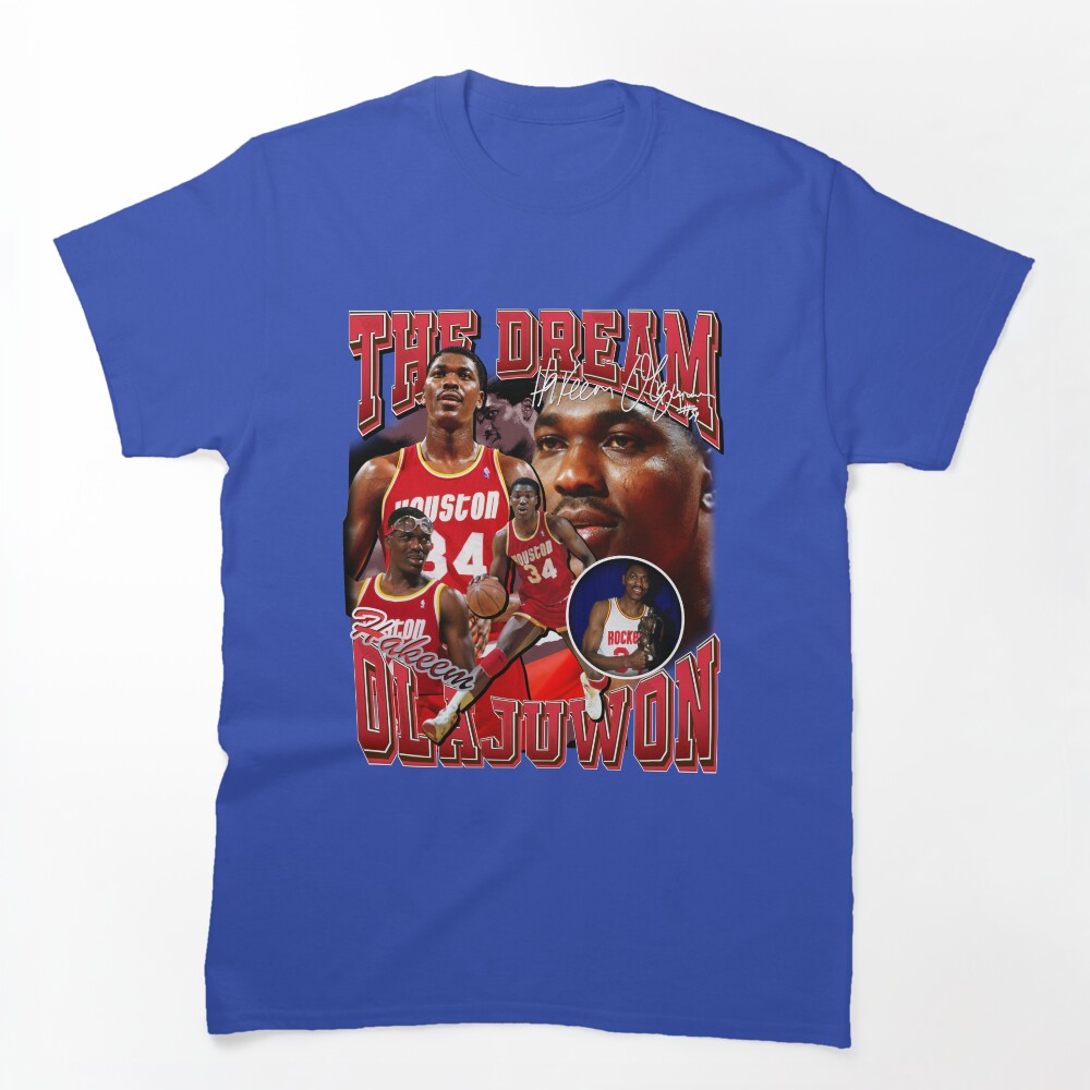 Hakeem Olajuwon The Dream Vintage Basketball Legend Signature Retro Shirt