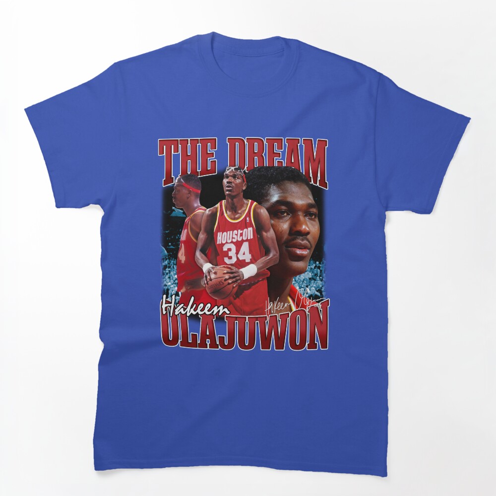 Hakeem Olajuwon The Dream Basketball Legend Signature Vintage Retro Shirt