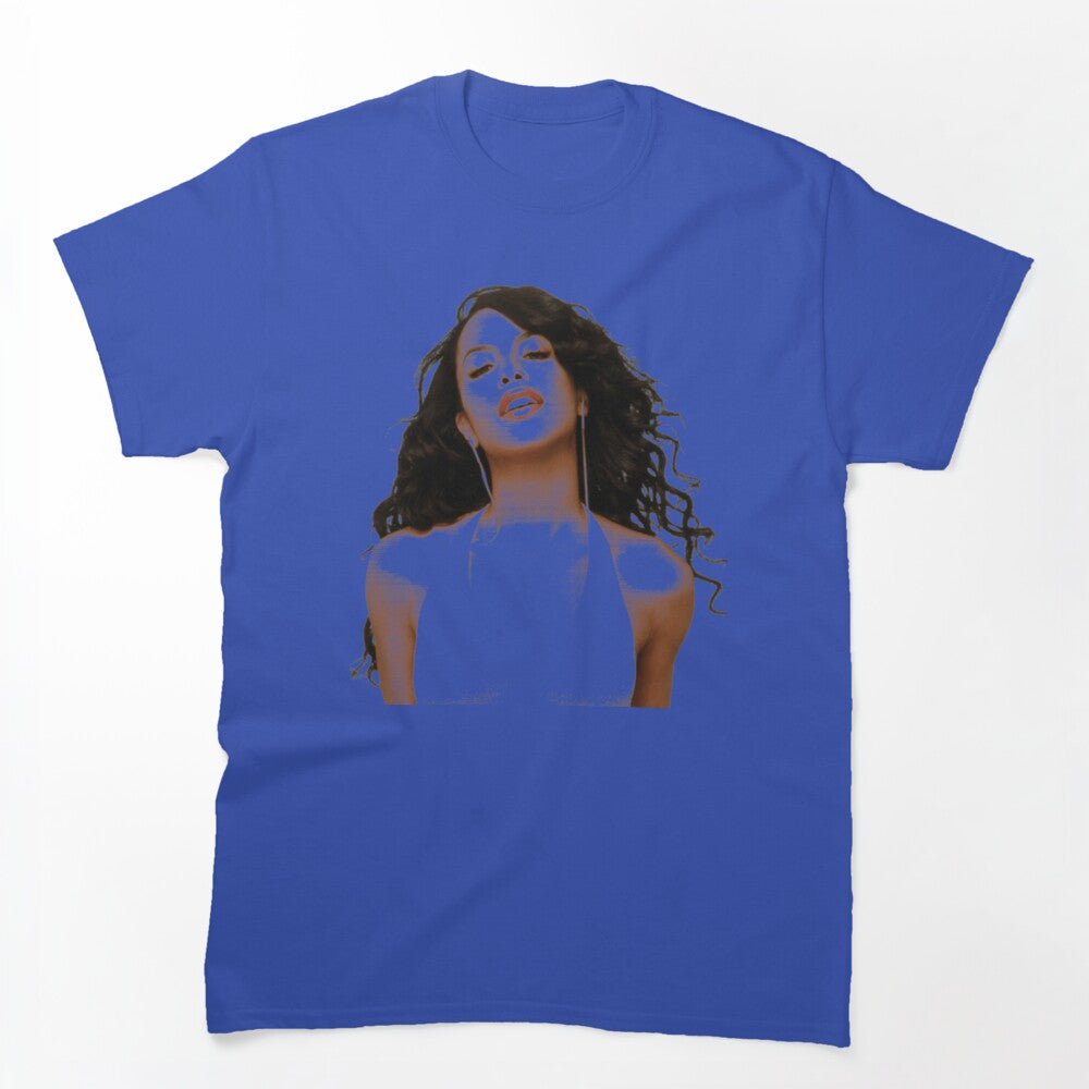 Aaliyah 90s R&B Icon Portrait Shirt