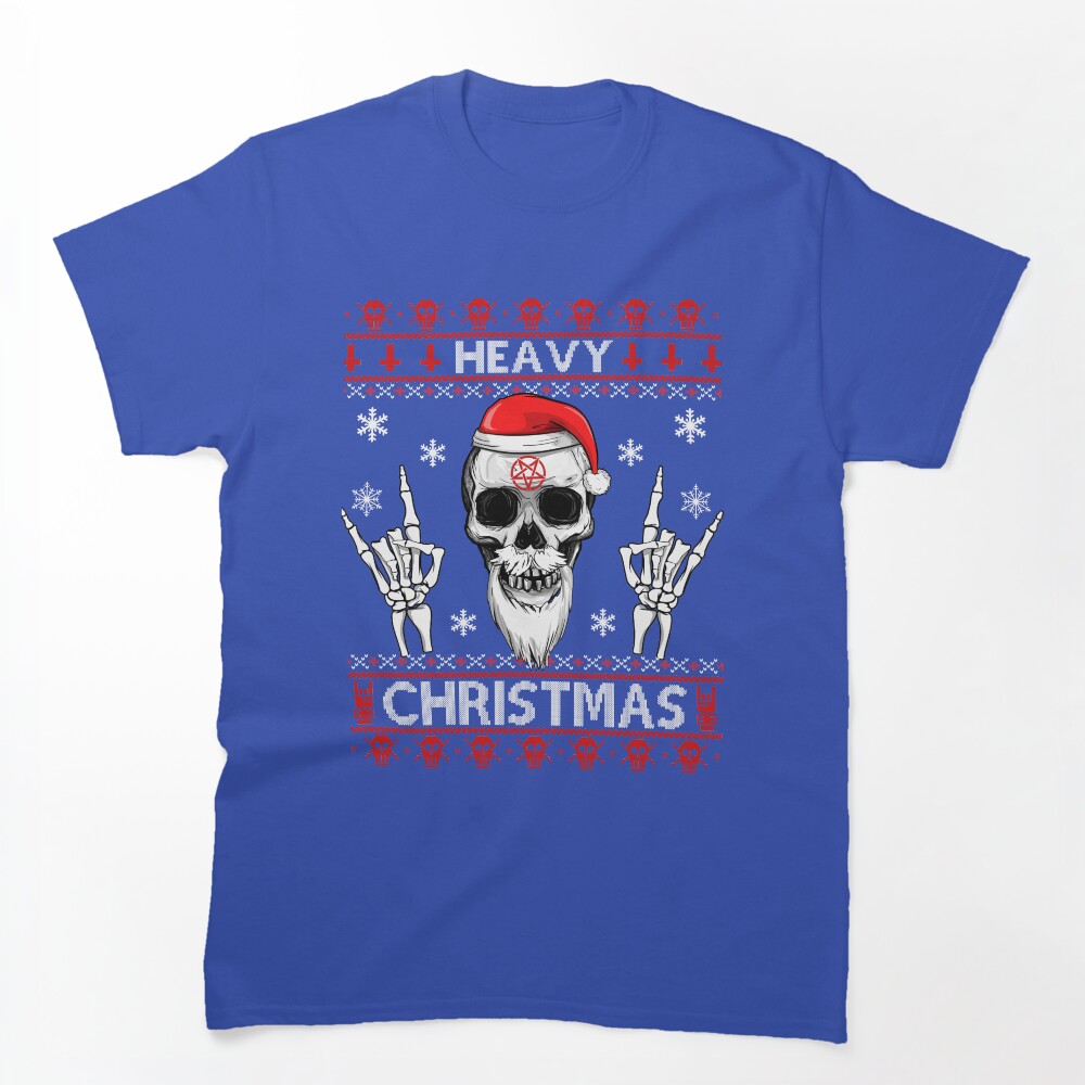 HEAVY CHRISTMAS - Ugly Xmas Sweater - HEAVY DEATH BLACK METAL Rocker Shirt
