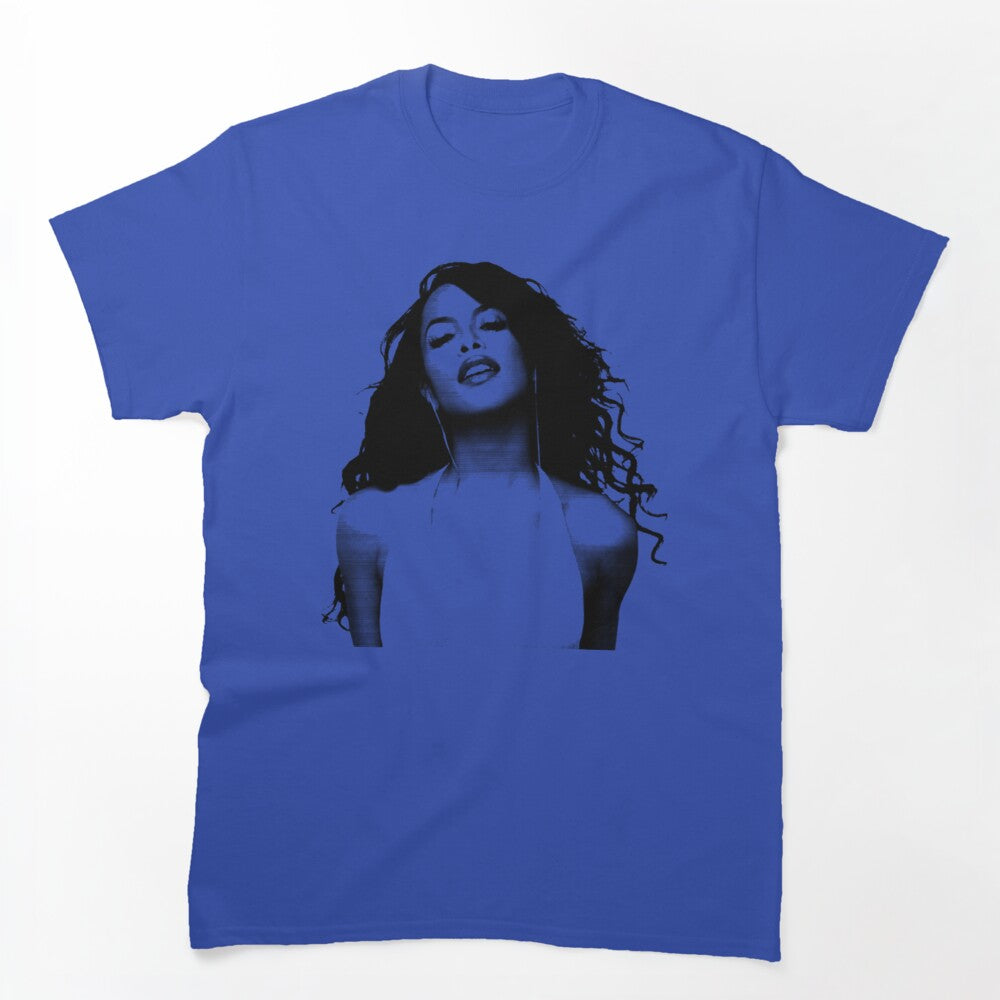 Aaliyah Portrait Illustration Tribute Shirt