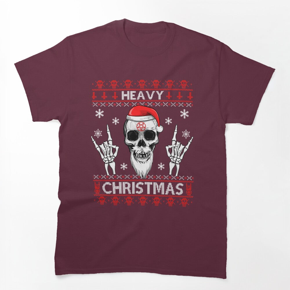 HEAVY CHRISTMAS - Ugly Xmas Sweater - HEAVY DEATH BLACK METAL Rocker Shirt