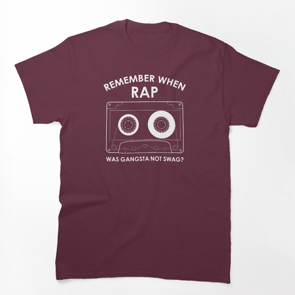 90's Rap Was Gangsta Not Swag Print Shirt