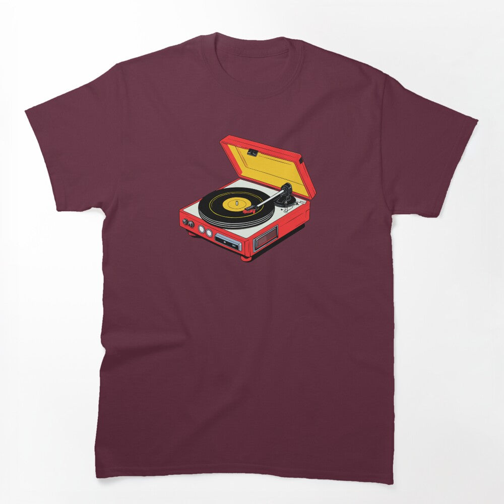 1980s Vintage Vinyl Record Player Shirt