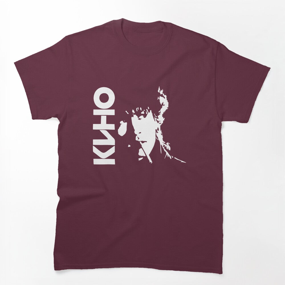 Kino Russian Band Member Somking Shirt