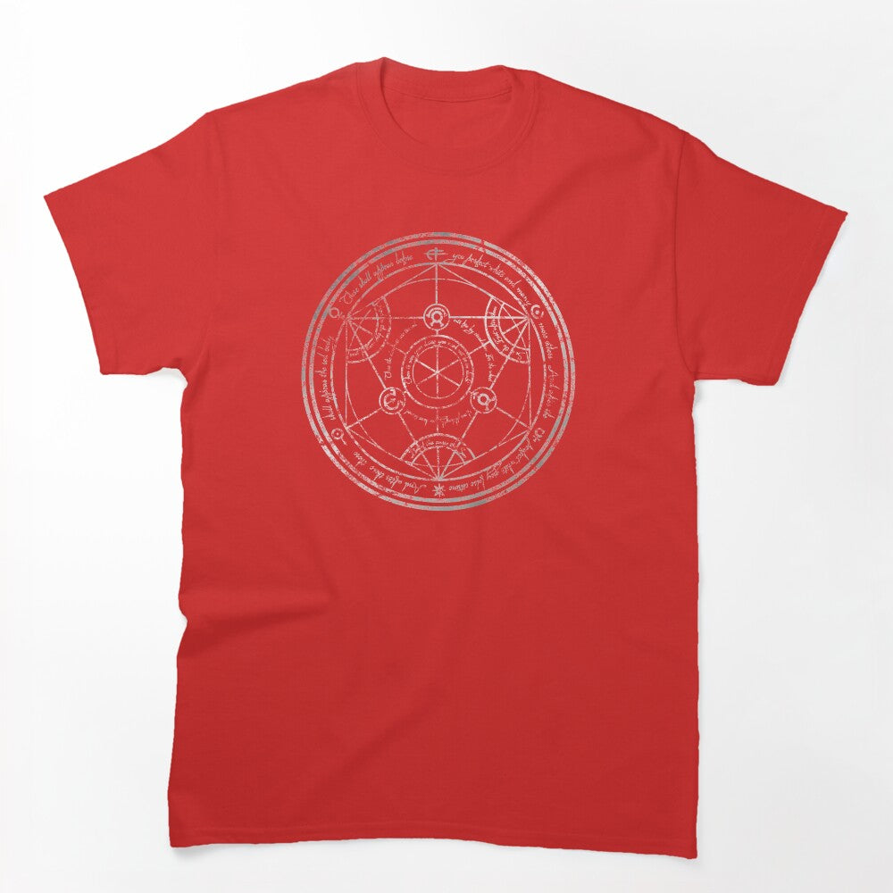 Human Transmutation Circle - Silver Grunge Shirt