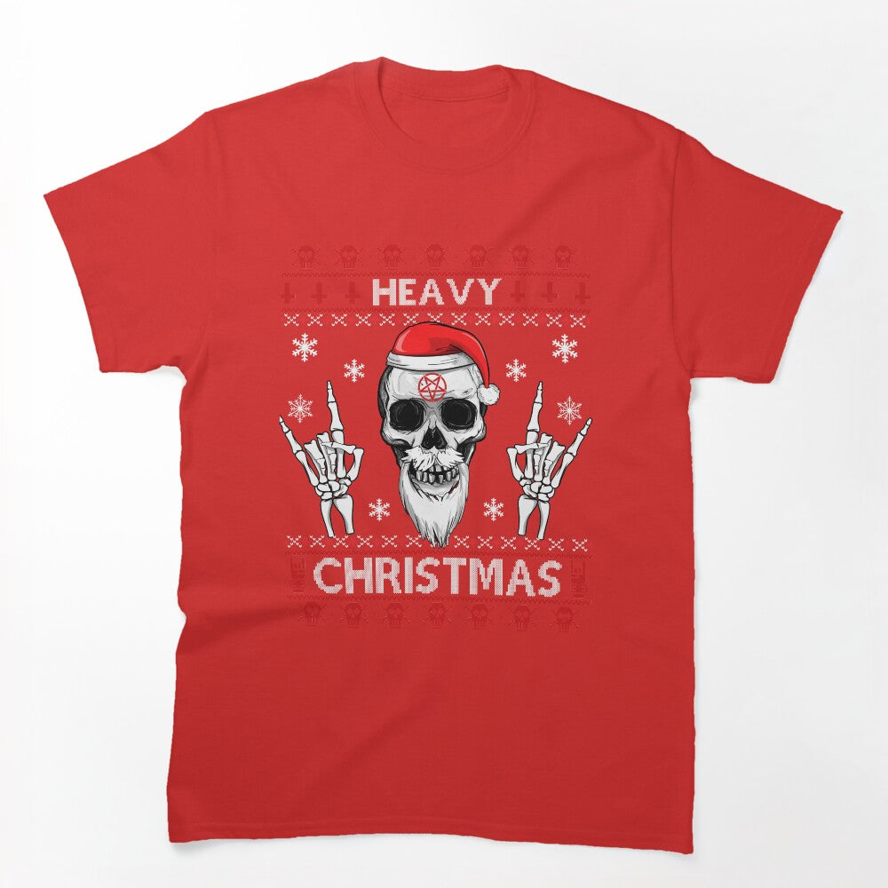 HEAVY CHRISTMAS - Ugly Xmas Sweater - HEAVY DEATH BLACK METAL Rocker Shirt