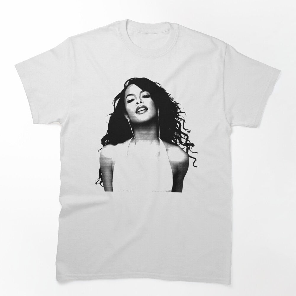 Aaliyah Portrait Illustration Tribute Shirt