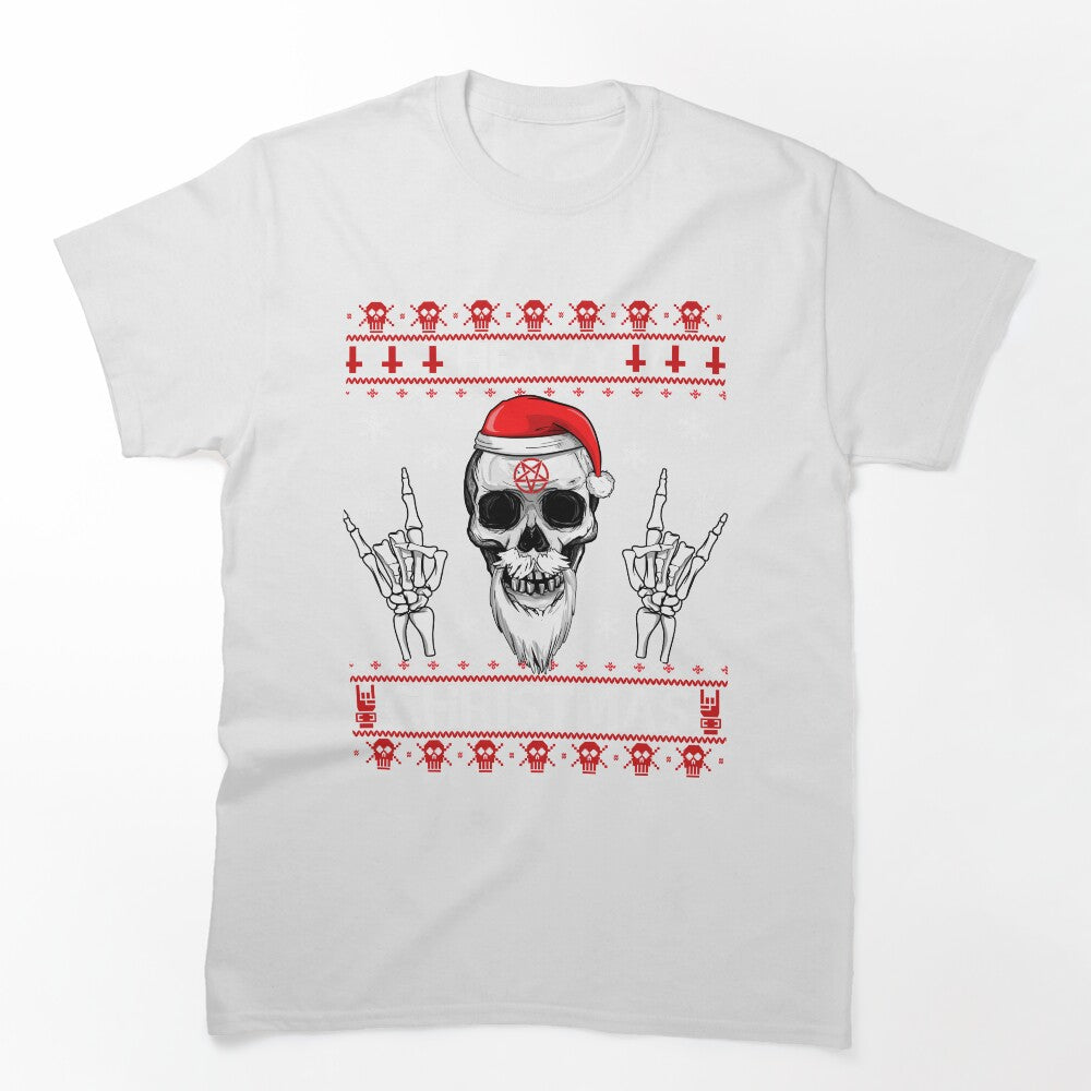 HEAVY CHRISTMAS - Ugly Xmas Sweater - HEAVY DEATH BLACK METAL Rocker Shirt