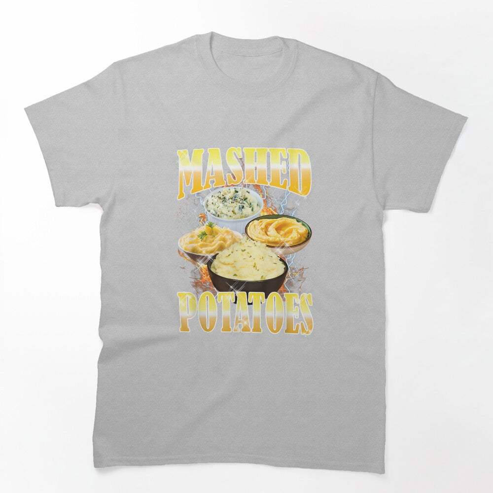 Thanksgiving Mashed Potatoes Bootleg 90's Rap Rock Vintage Shirt