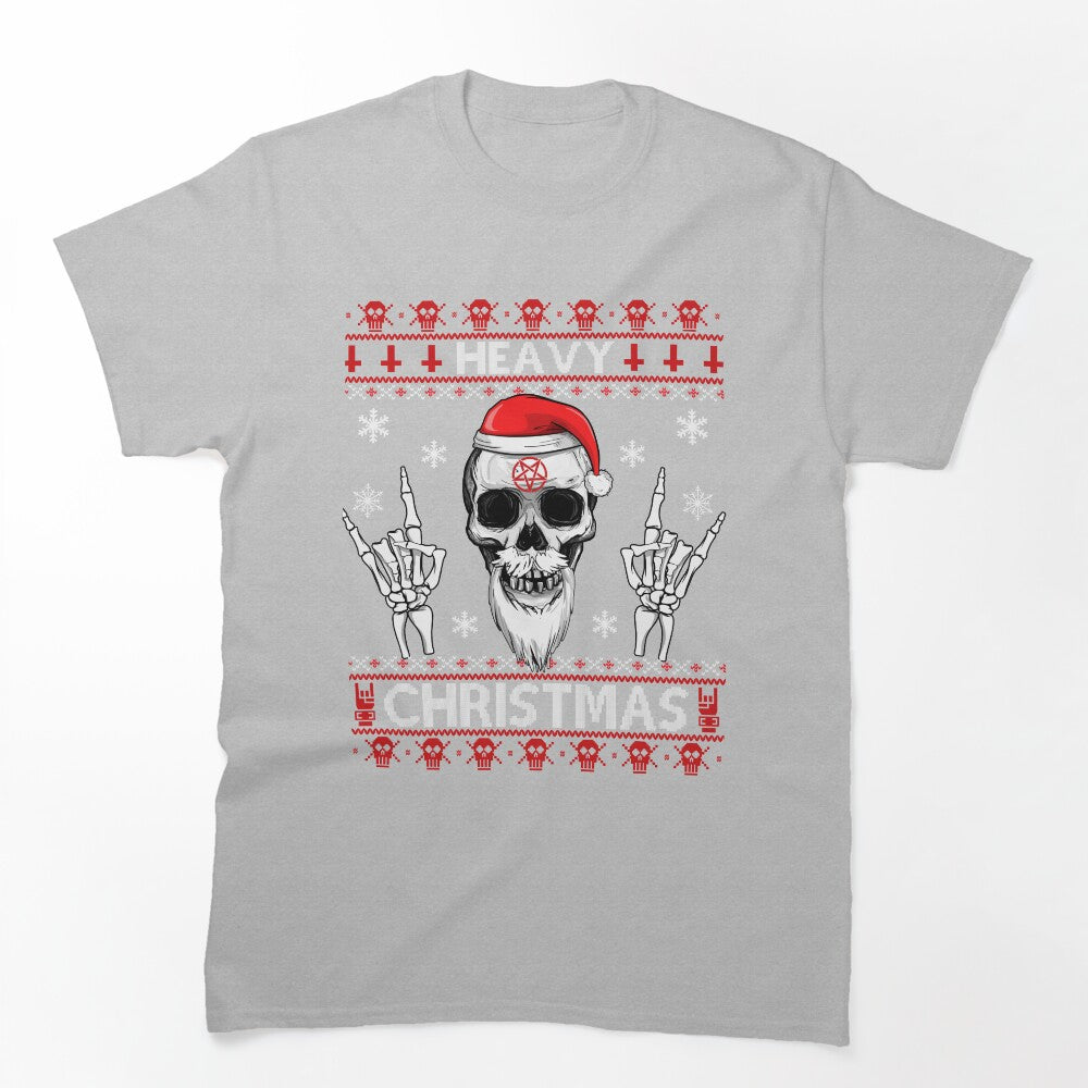 HEAVY CHRISTMAS - Ugly Xmas Sweater - HEAVY DEATH BLACK METAL Rocker Shirt