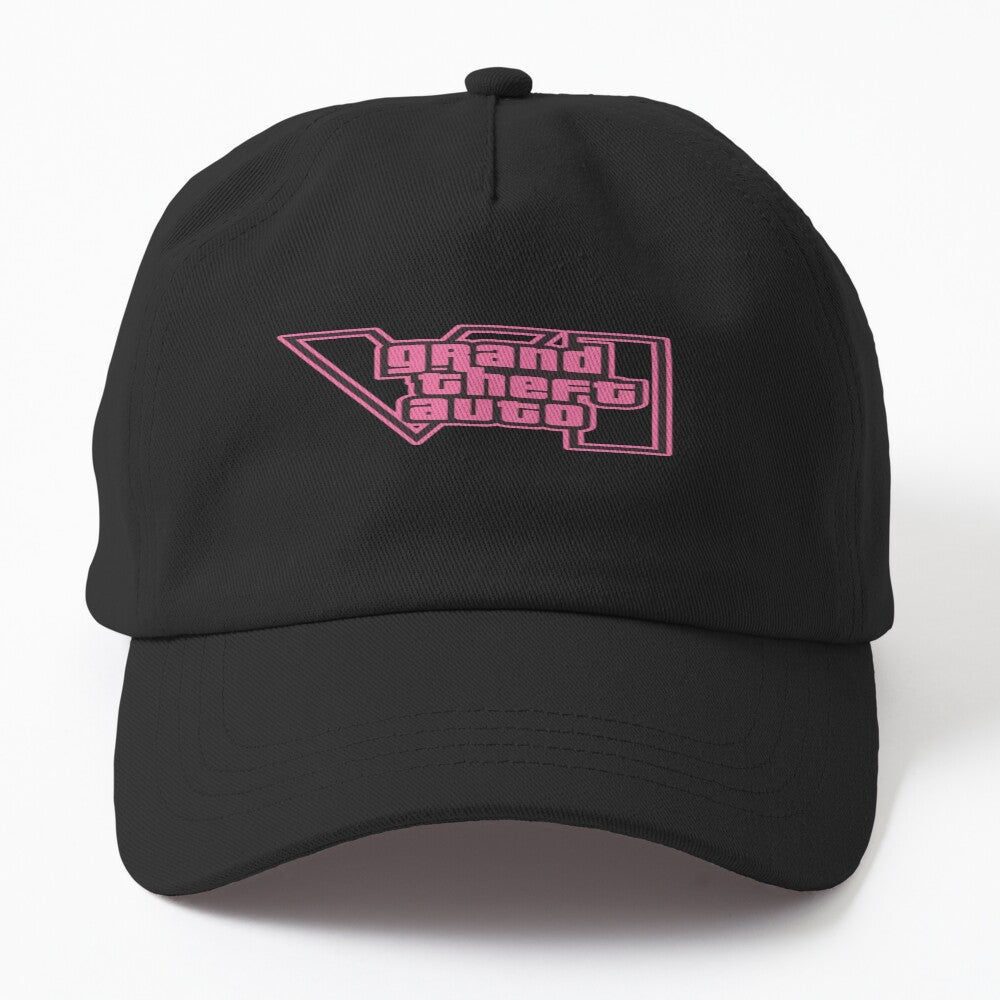 GTA 6 Grand Theft Auto 6 Vice City Logo Purple Pink Hat