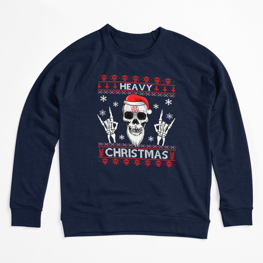 HEAVY CHRISTMAS - Ugly Xmas Sweater - HEAVY DEATH BLACK METAL Rocker Shirt