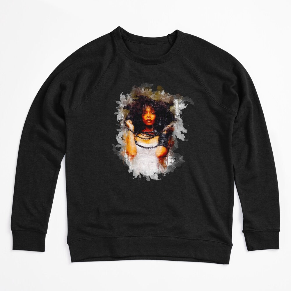 Erykah Badu Watercolor Ink Painting Shirt