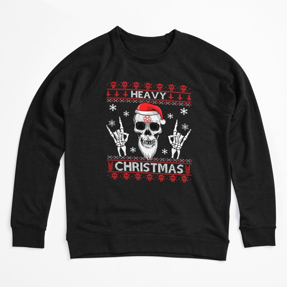 HEAVY CHRISTMAS - Ugly Xmas Sweater - HEAVY DEATH BLACK METAL Rocker Shirt
