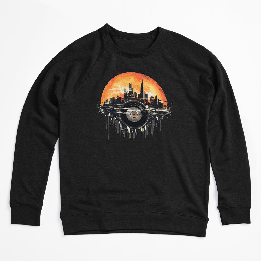 Retro Vinyl Cityscape In Beautiful Sunset Shirt