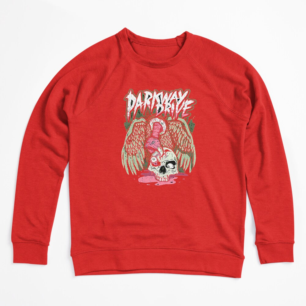 Vulture Perched On Skull Dark Shirt