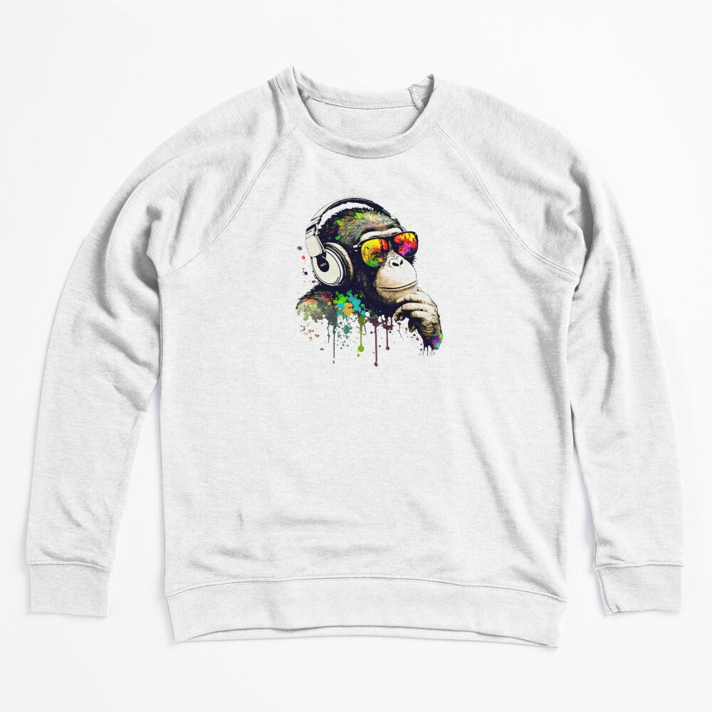 Pondering Dj Chimp Color Splash Monkey Shirt