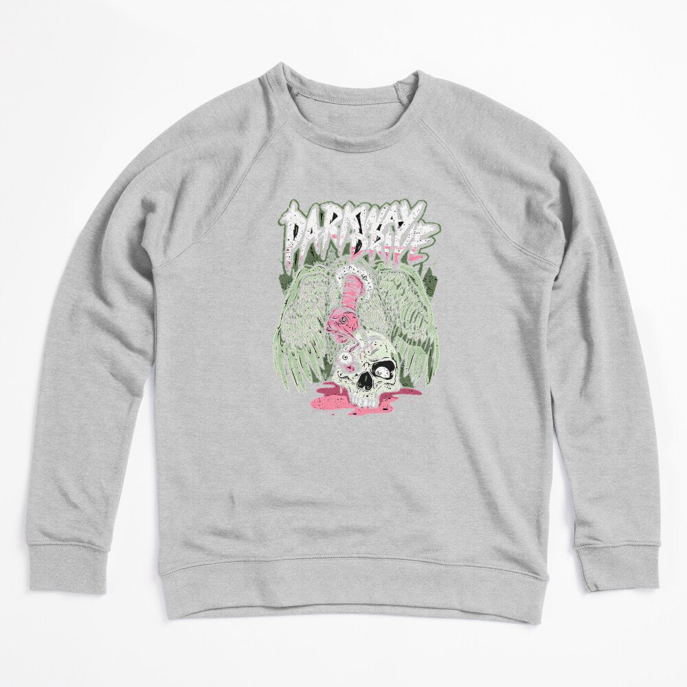 Vulture Perched On Skull Dark Shirt