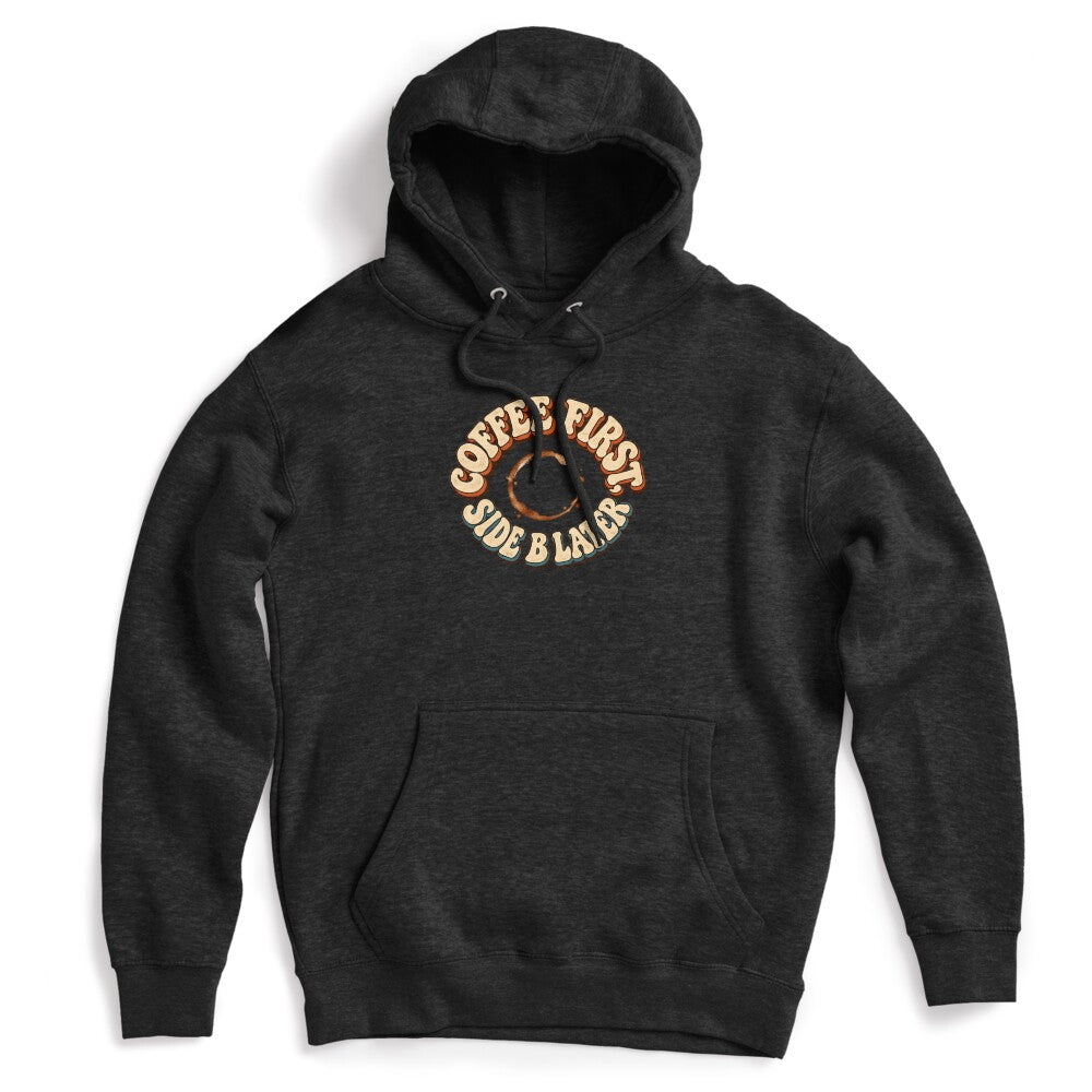 Coffee First Side B Later Retro Vinyl And Coffee Shirt