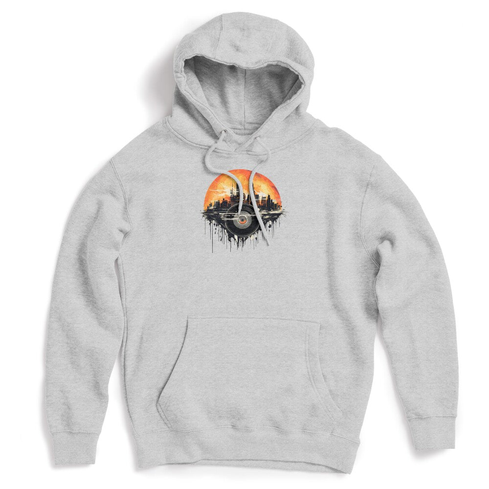 Retro Vinyl Cityscape In Beautiful Sunset Shirt